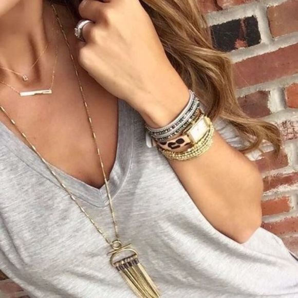 Stella & Dot ~ Genevieve beaded tassel necklace ~ versatile - Picture 8 of 15